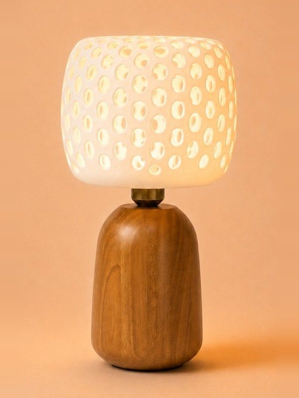 Aspella Caskin Table Lamp, switched on