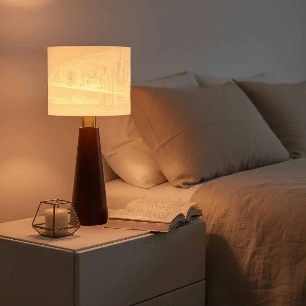 OVLIGHT lamp in a second home setting, brand example