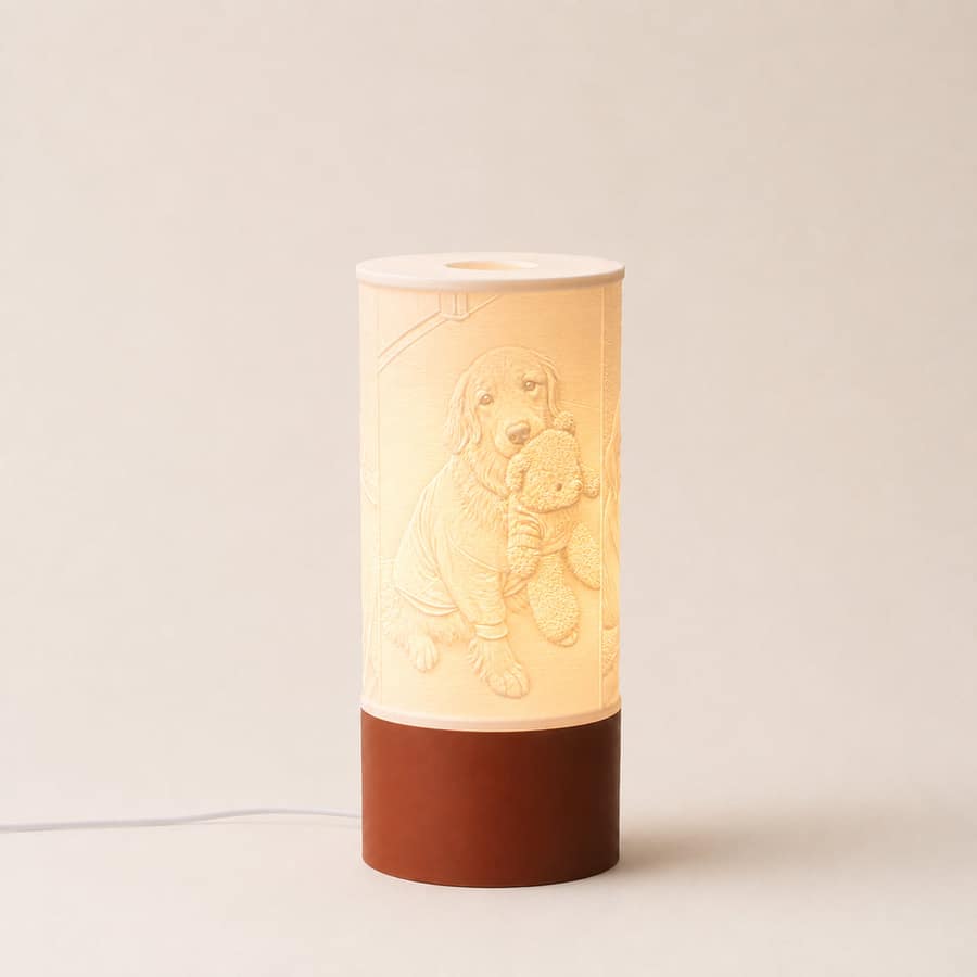 Column Lithophane Lamp