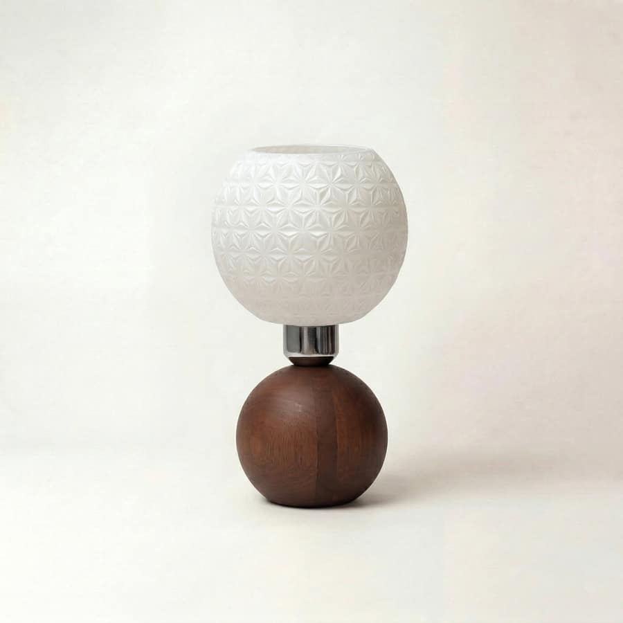 Asanora Burl Table Lamp