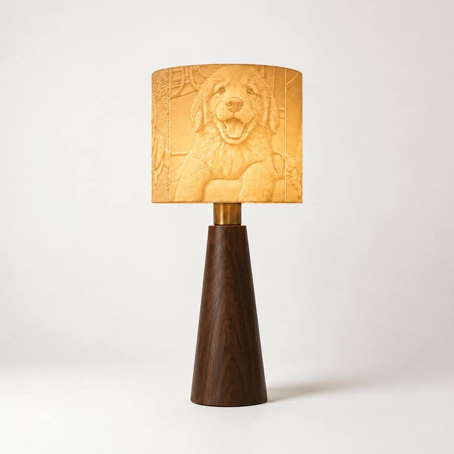 Drum Lithophane Lamp