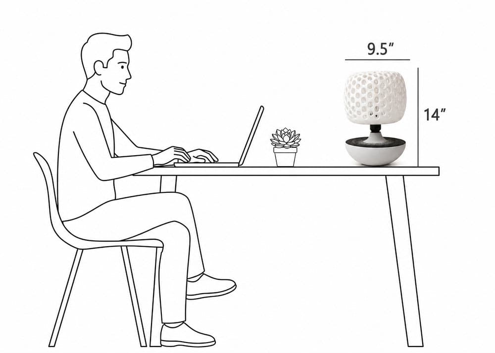 Aspella Crater Table Lamp