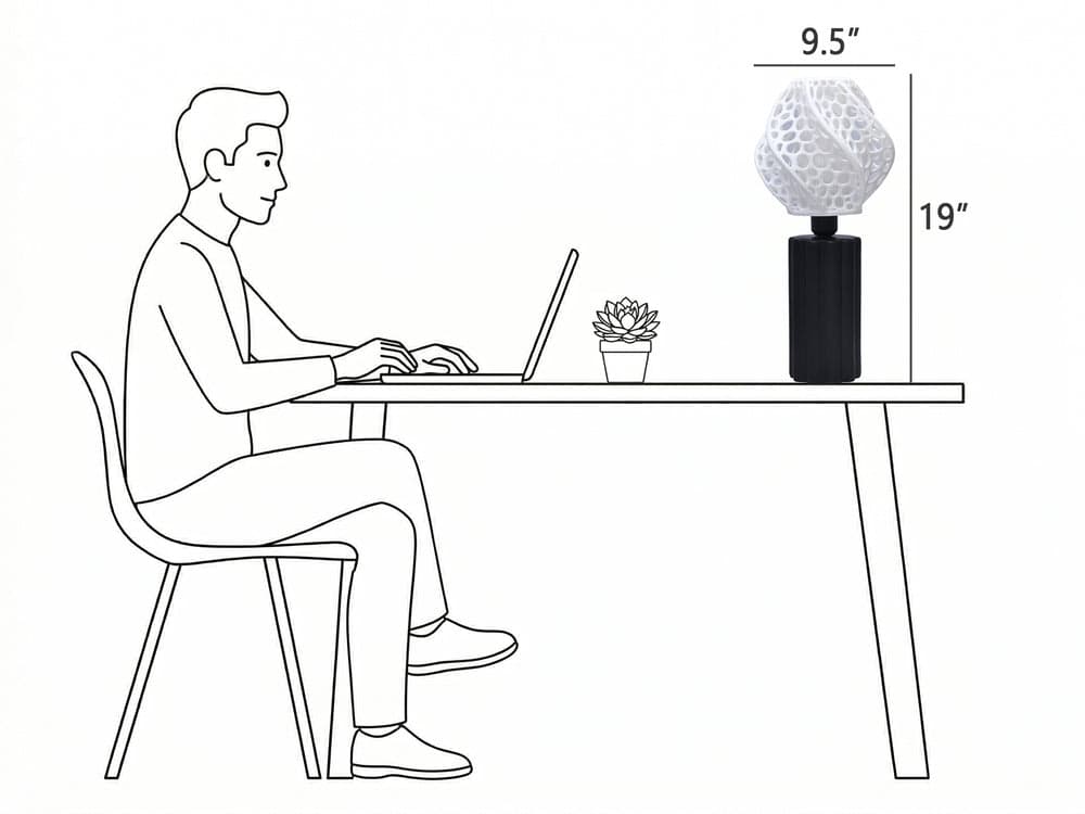 Fractis Rib Table Lamp