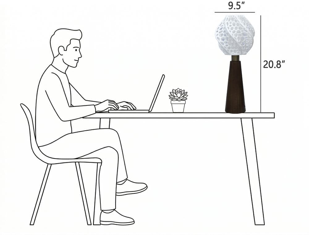Fractis Cone Table Lamp